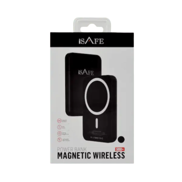5000MAH iSAFE New Slim Powerbank 5000MAH Black