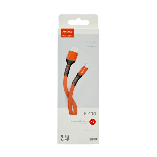 Appacs Micro USB Braided Cable 1M
