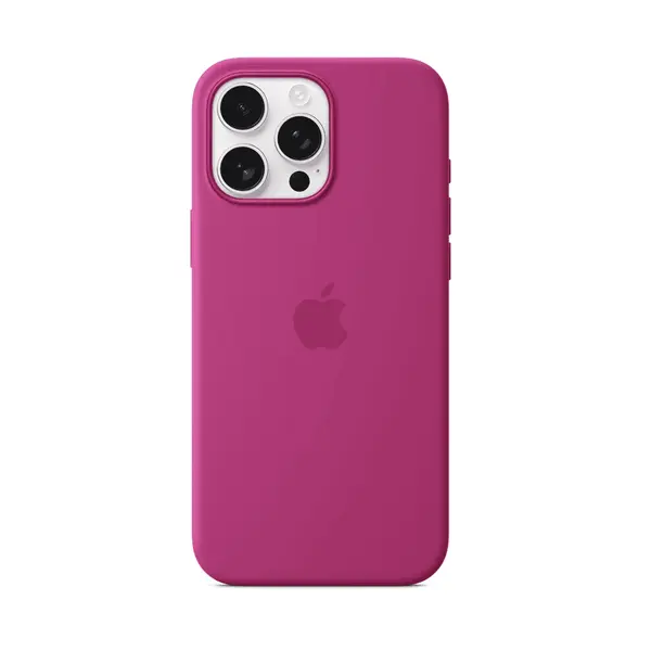 Apple Fuchsia Silicone Case With MagSafe For iPhone 16 Pro Max