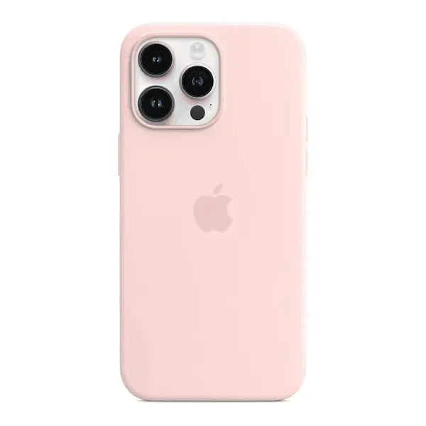 Apple iPhone 14 Pro Max Silicone Case Chalk Pink With MagSafe