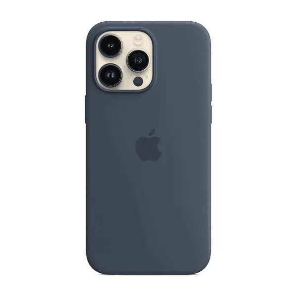 Apple iPhone 14 Pro Max Silicone Case Storm Blue With MagSafe