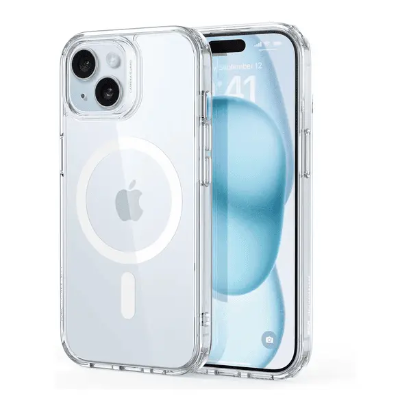 Apple iPhone 15 Plus Silicone Case Clear With MagSafe