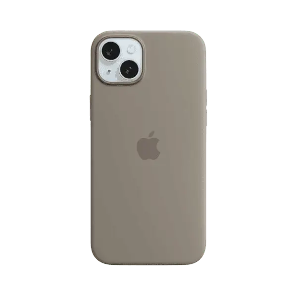 Apple iPhone 15 Plus Silicone Case MT133ZM A Clay With MagSafe