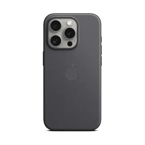 Apple iPhone 15 Pro Finewoven Case Black With MagSafe