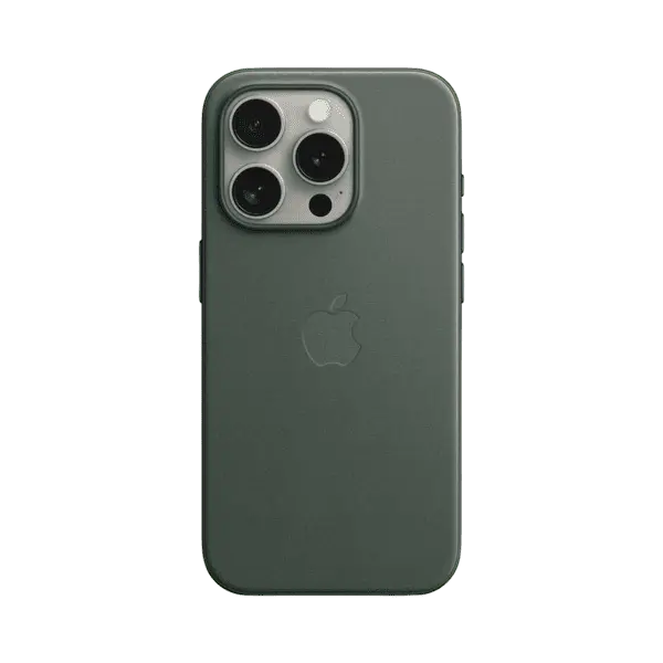 Apple iPhone 15 Pro Finewoven Case MT4U3ZM A Evergreen With MagSafe