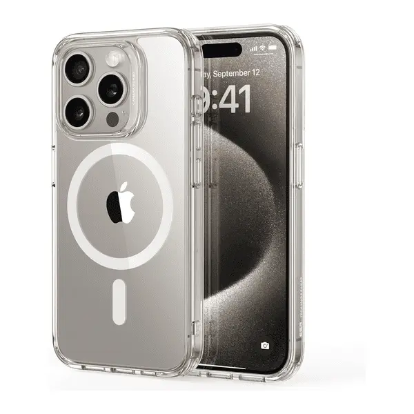 Apple iPhone 15 Pro Max Silicone Case Clear With MagSafe