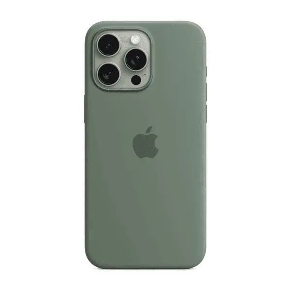 Apple iPhone 15 Pro Max Silicone Case Cypress With MagSafe