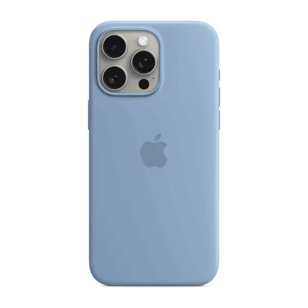 Apple iPhone 15 Pro Max Silicone Case Winter Blue With MagSafe