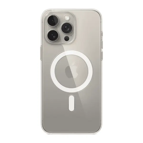 Apple iPhone 15 Pro Silicone Case Clear With MagSafe