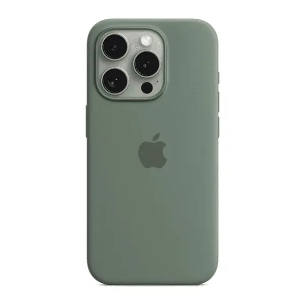 Apple iPhone 15 Pro Silicone Case Cypress With MagSafe
