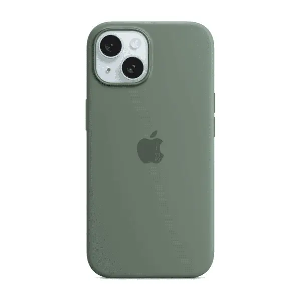 Apple iPhone 15 Silicone Case Cypress With MagSafe