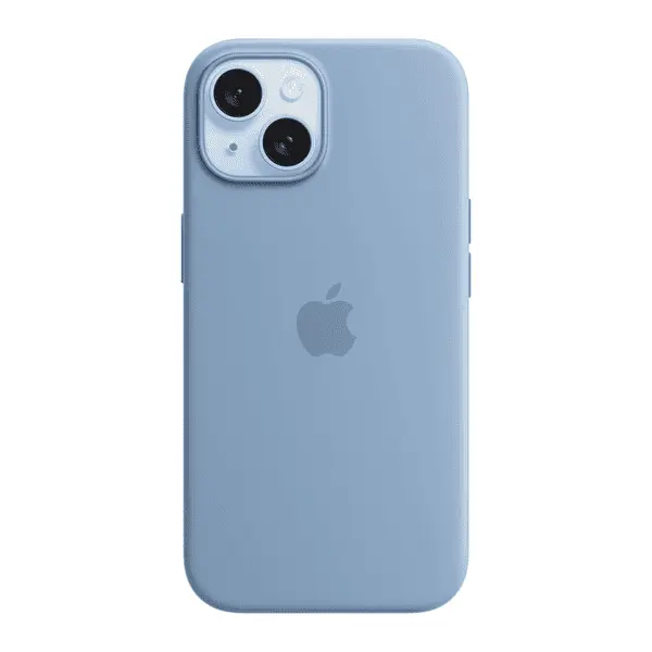 Apple iPhone 15 Silicone Case Winter Blue With MagSafe