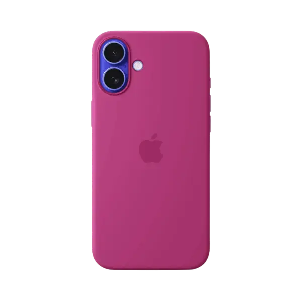 Apple iPhone 16 Plus Silicone Case With MagSafe Fuchsia