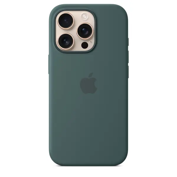 Apple iPhone 16 Pro Max Silicone Case With MagSafe MA7V4ZM A Lake Green