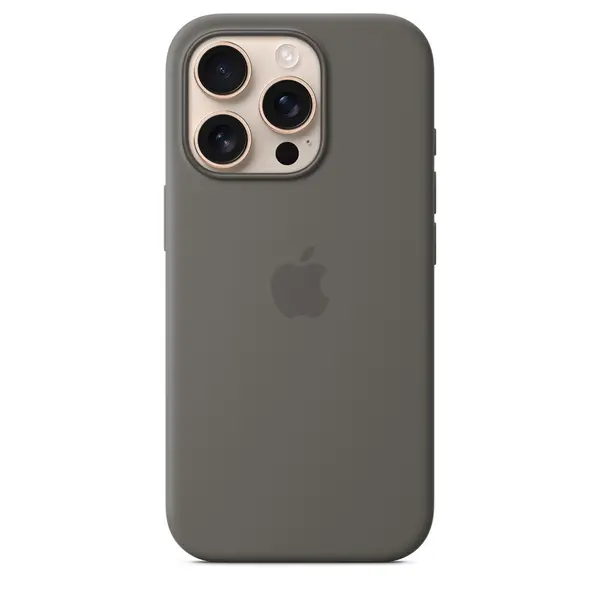 Apple iPhone 16 Pro Max Silicone Case With MagSafe MYYV3ZM A Stone Gray
