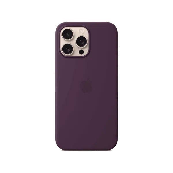 Apple iPhone 16 Pro Max Silicone Case With MagSafe MYYW3ZM A Plum