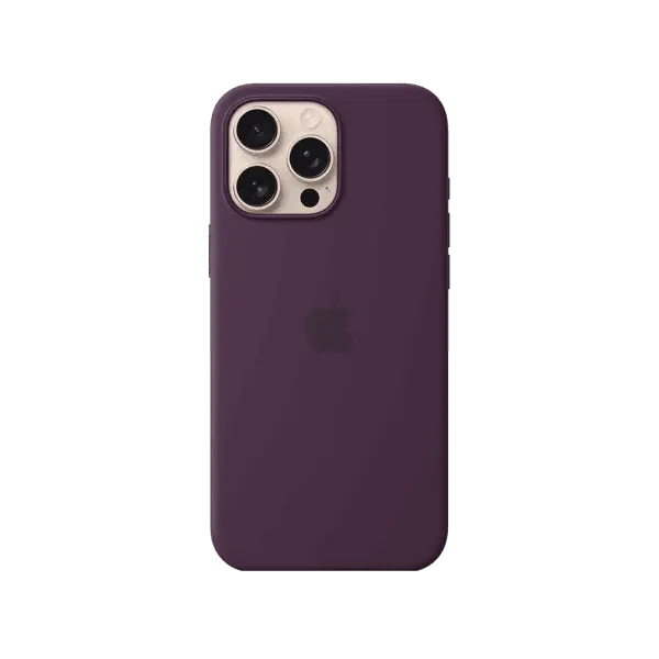 Apple iPhone 16 Pro Max Silicone Case With MagSafe Plum