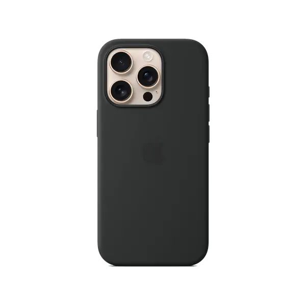 Apple iPhone 16 Pro Silicone Case With MagSafe Black