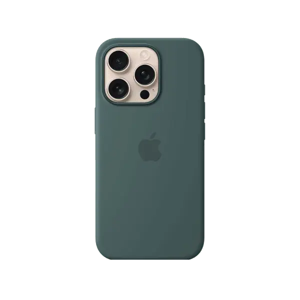 Apple iPhone 16 Pro Silicone Case With MagSafe Lake Green
