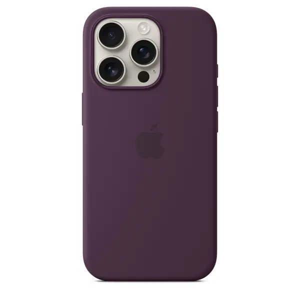 Apple iPhone 16 Pro Silicone Case With MagSafe MYYM3ZM A Plum