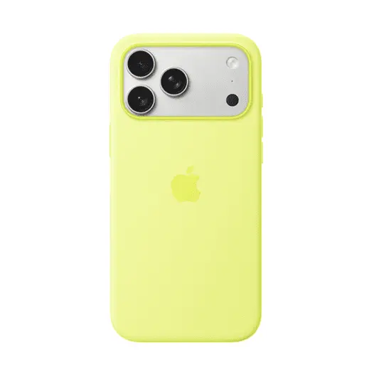 Apple iPhone 17 Pro Max Silicone Case With MagSafe MGFM4ZM A Neon Yellow