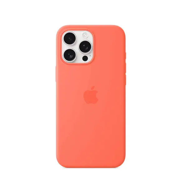Apple Tangerine Silicone Case With MagSafe For iPhone 16 Pro Max