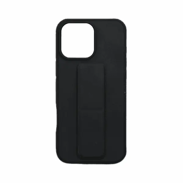 Back Cover Magnetic Grip Case For iPhone 16 Plus Black