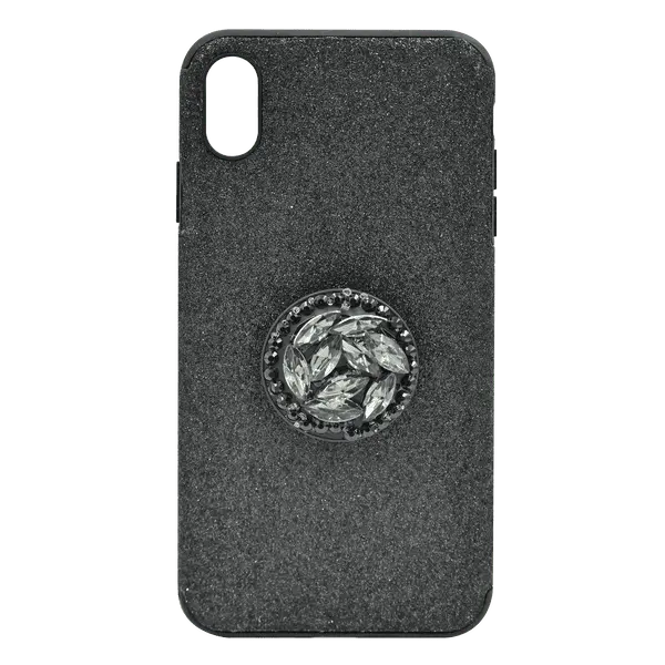 Bling Pop Socket Case iPhone Xs Max Black