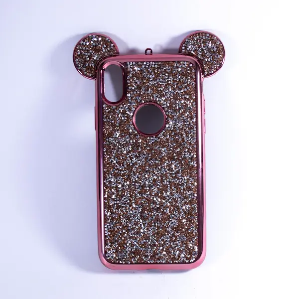 Bling Rabbit Silicone Stone Case Iphonex Rosegold