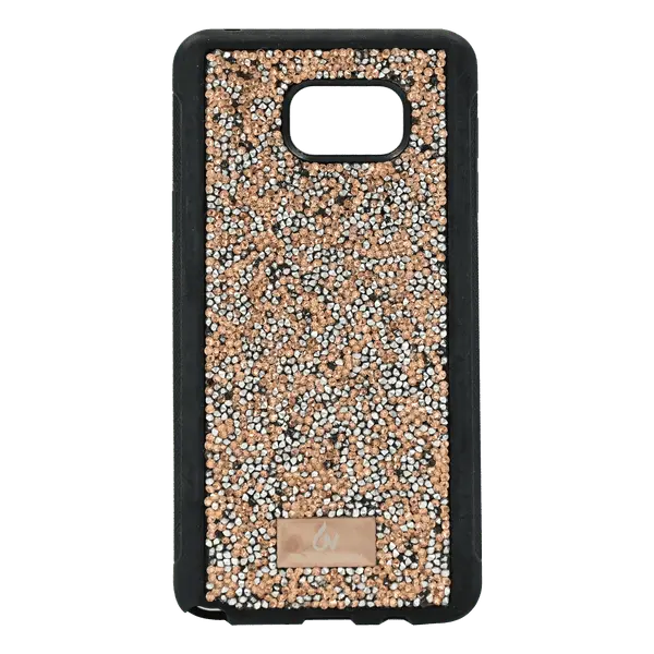 Bling World Stone Hard Cover Galaxy NOTE5 Rosegold