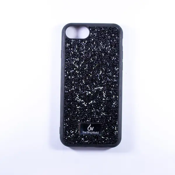 Bling World Stone Silicone Cover IPHONE8 Black
