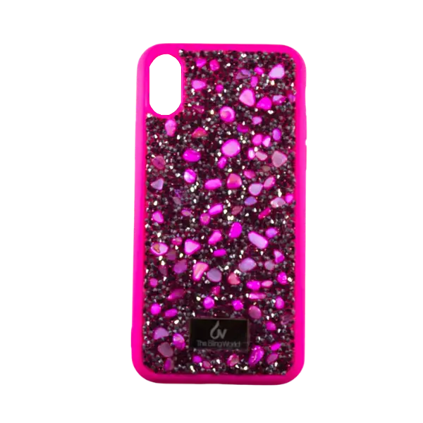 Bling World Stone Silicone Cover X Pink