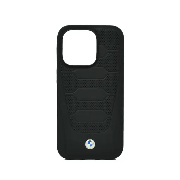 Bmw Signature Collection Genuine Leather Case With Perforated Seats Design For iPhone 14 Pro Max