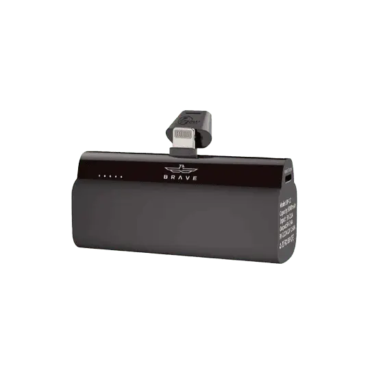 Brave Pocket Mini Portable 20W Lightning 5000MAH Power Bank Black B 12