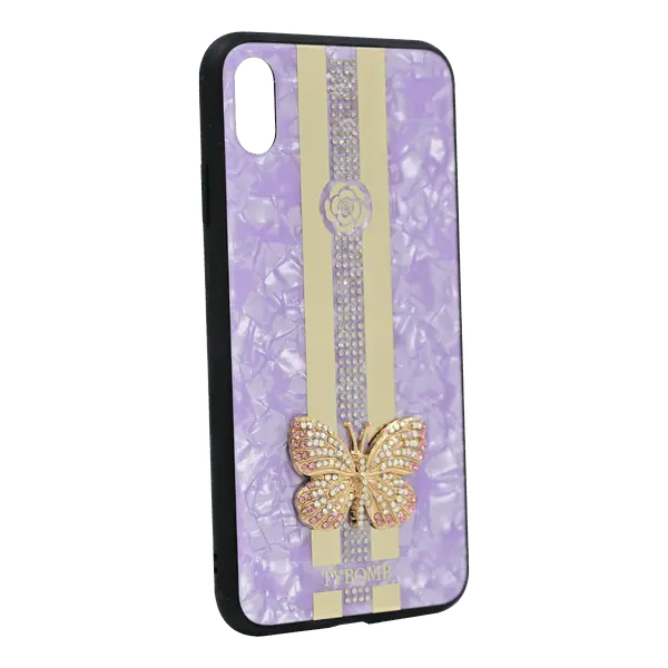 Butterfly Design Case iPhone Xs Max Purple