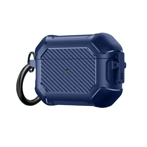 Carbon Hard Case AirPods Blue
