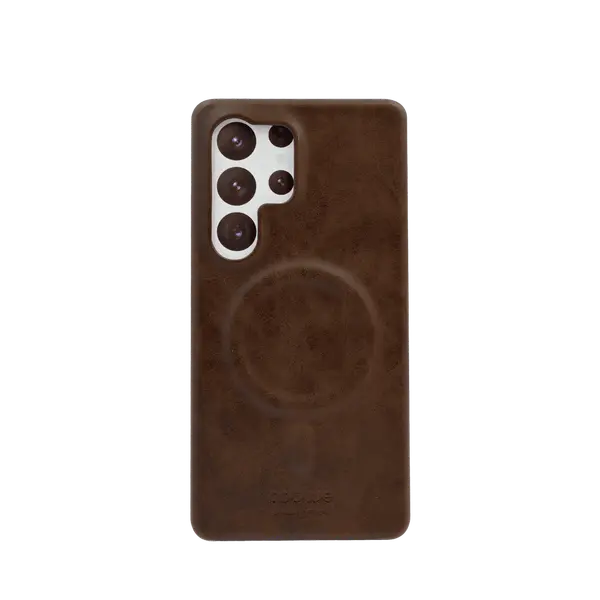 Coblue Brown Pu Leather Magnetic Case