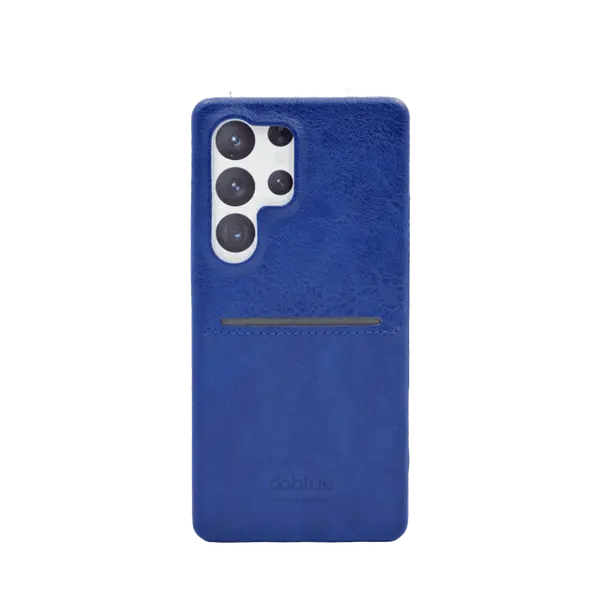 Coblue Retro Case With Card Slot For Samsung Galaxy S25 Ultra Blue