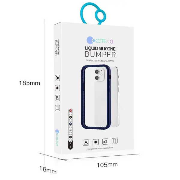 Coteetcl Liquid Silicone Bumper iPhone 12 Pro Max