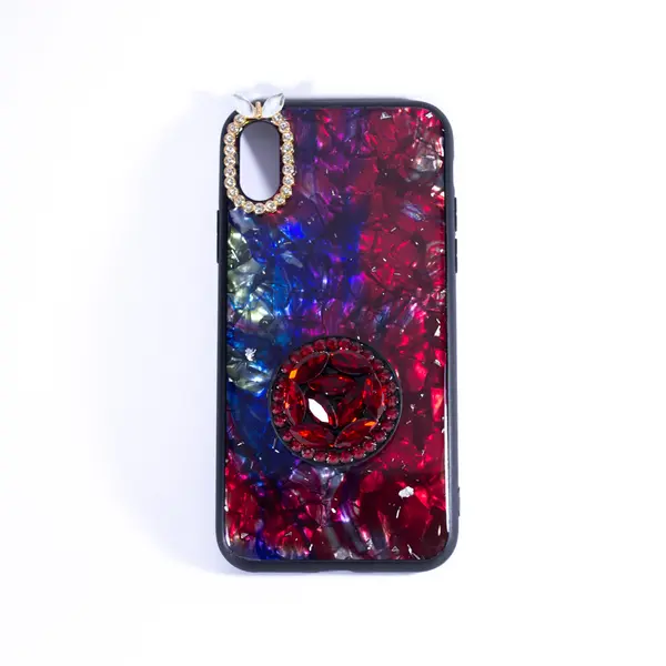 Crystal Pop Socket Case Red