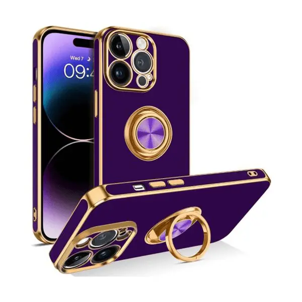 Dezoe Ring Case For iPhone 14 Pro Max Blue
