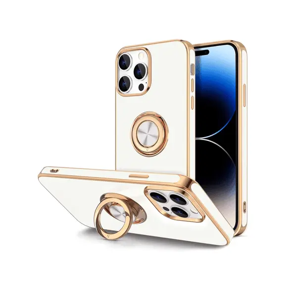 Dezoe Ring Case iPhone 14 Pro Max White