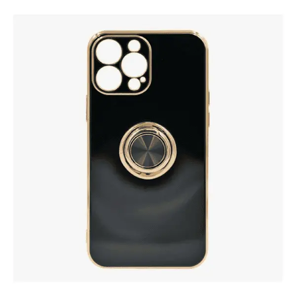 Dezoe Ring Design Case iPhone 12 Pro Max Black