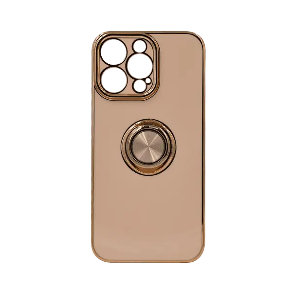 Dezoe Ring Design Case iPhone 15 Pro Max Pink
