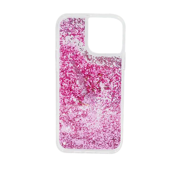 Guess Liquid Glitter Case 4G Electroplated Logo For