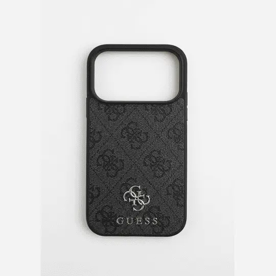 Guess MagSafe 4G Pu Leather Case With Small 4G Classic Metal Logo For iPhone 17 Pro Black