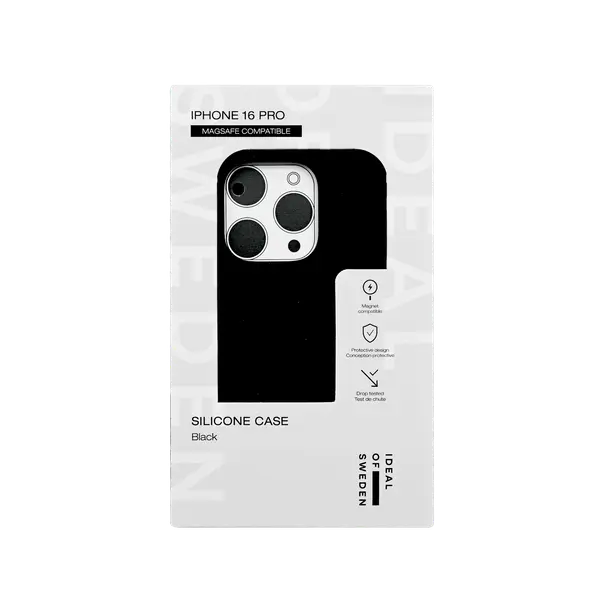 Ideal Of Sweden Silicone Case With MagSafe iPhone 16 Pro Black