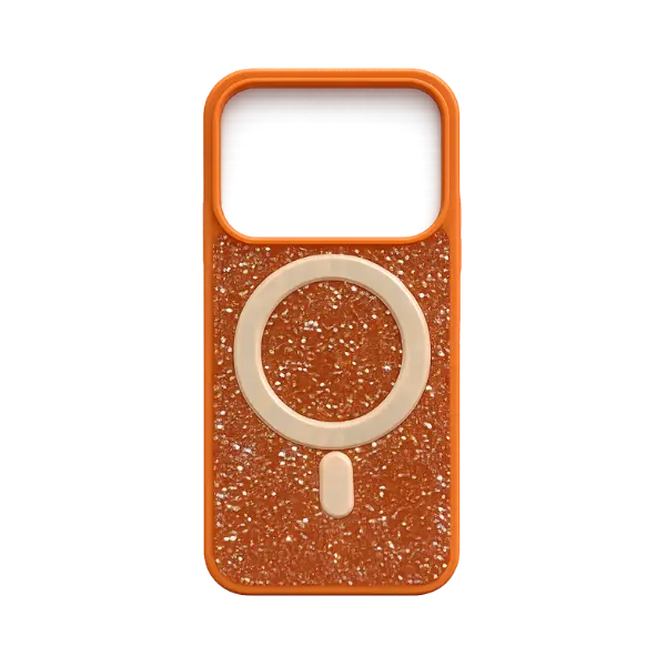 iSAFE Bling MagSafe Hard Cover iPhone 17 Pro Orange