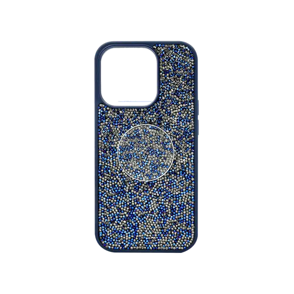 iSAFE Bling Pop Up Hard Cover iPhone 15 Pro Blue Titanium