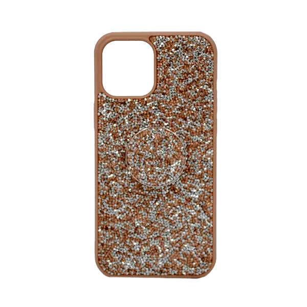 iSAFE Bling Pop Up Hard Cover iPhone 15 Pro Max Natural Titanium